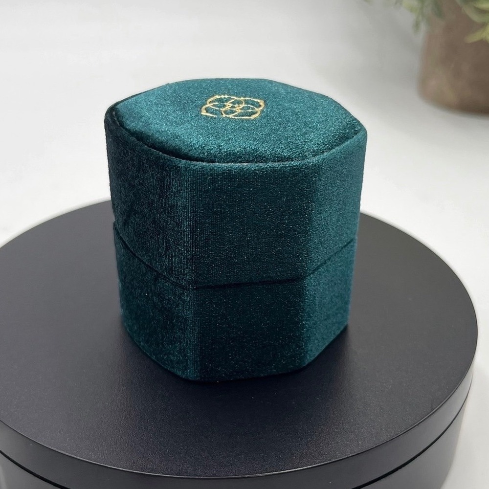 Kendra Scott Davis Small Jewelry Case Emerald Green Holder New